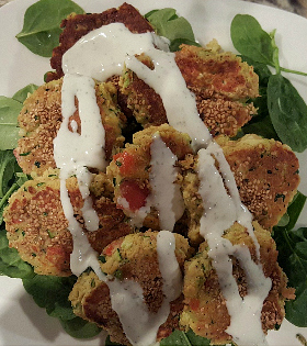 Vegan Zucchini Fritters 