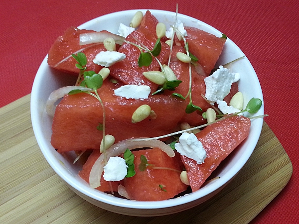 Watermelon and Goat Cheese Salad