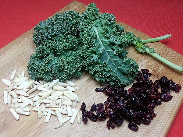 Cranberry Kale Salad Ingredients