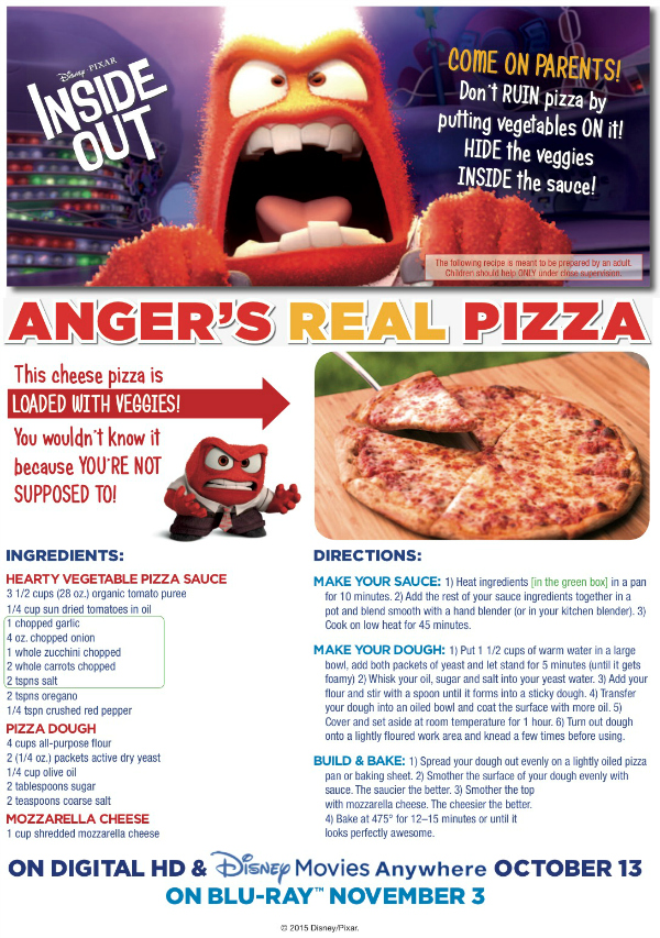 Disney Hidden Veggies Pizza Recipe