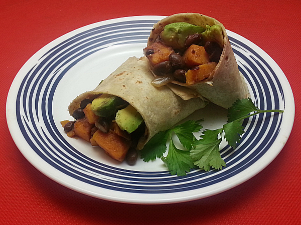 Vegan Sweet Potato & Black Bean Burritos