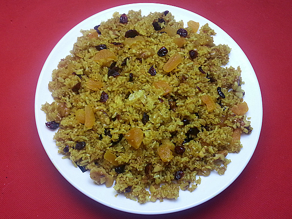 Fried Rice with Dried Fruit & Nuts