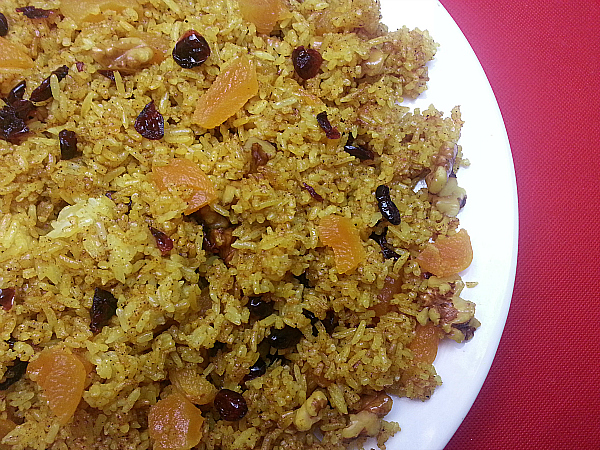 Fried Rice with Dried Fruit & Nuts