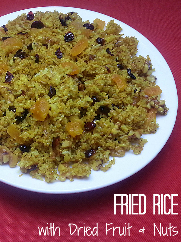 Fried Rice Recipe with Dried Fruit & Nuts