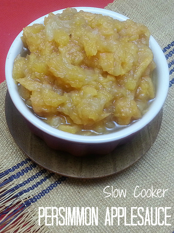 Slow Cooker Persimmon Applesauce Recipe