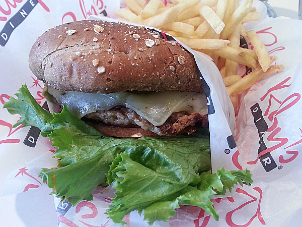 Turkey Burger at Ruby's Diner - Tustin, California