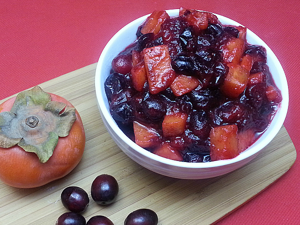 Persimmon Cranberry Sauce Recipe