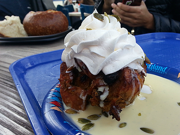 Bread Pudding at Pacific Wharf Cafe - Disney California Adventure