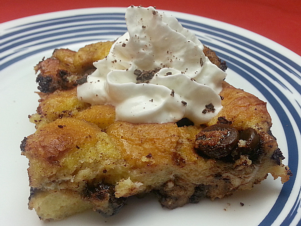 Dark Chocolate Bread Pudding