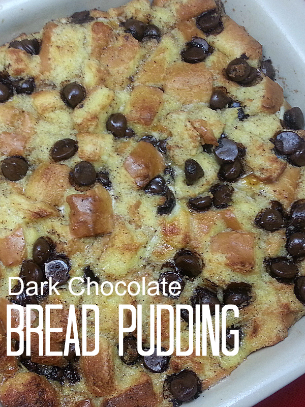 Dark Chocolate Bread Pudding