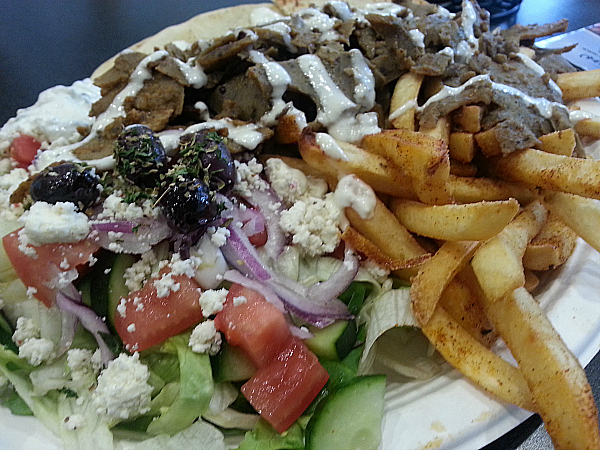 Gyro Plate at Akroplis Restaurant - Trabuco Canyon, California