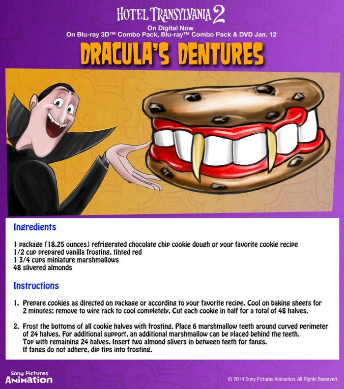 Halloween Draculas Dentures Snack Recipe