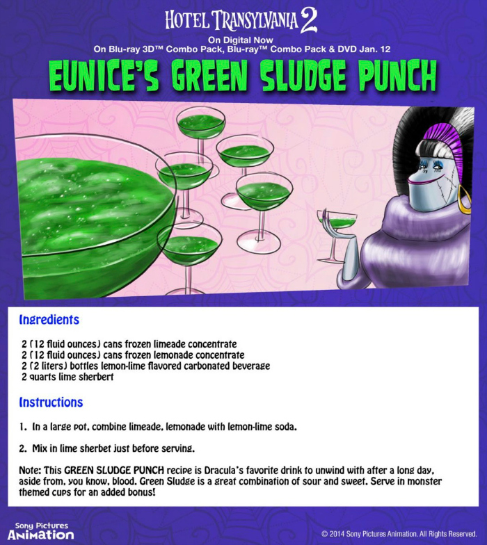 Halloween Spooky Gross Green Punch Recipe