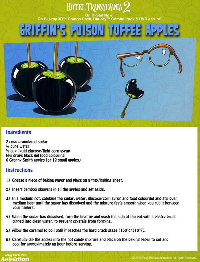 "Poison" Halloween Toffee Apples Recipe - Black Candy Apples