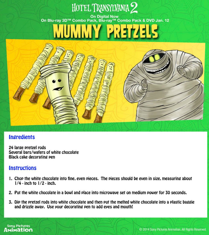 Halloween Mummy Pretzels Recipe