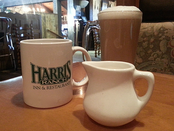 Coffee at Harris Ranch Restaurant - Coalinga, California