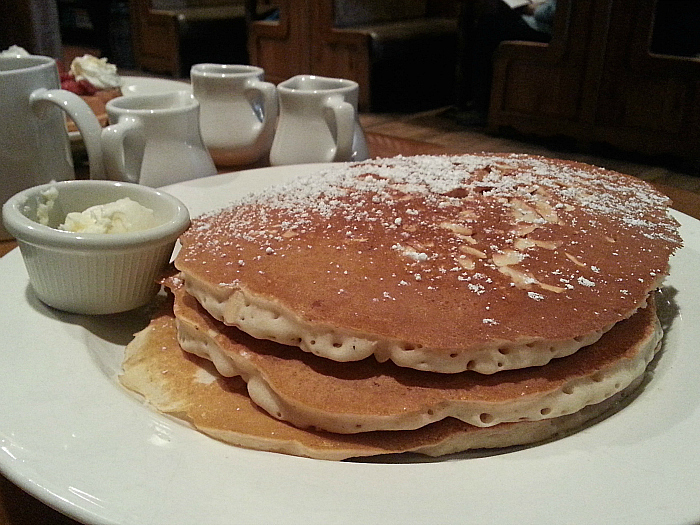 Almond Pancakes at Harris Ranch Restaurant - Coalinga, California