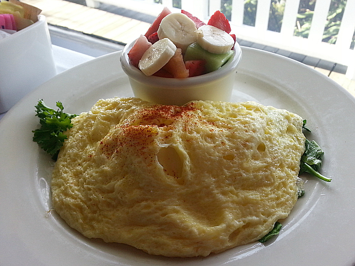 Herbed Cream Cheese Omelet at Little River Inn Restaurant & Bar - Mendocino County, California