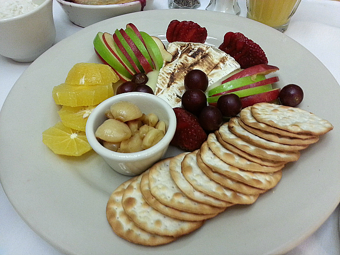 Baked Brie with Roasted Garlic and Fruit at Little River Inn - Mendocino County, California