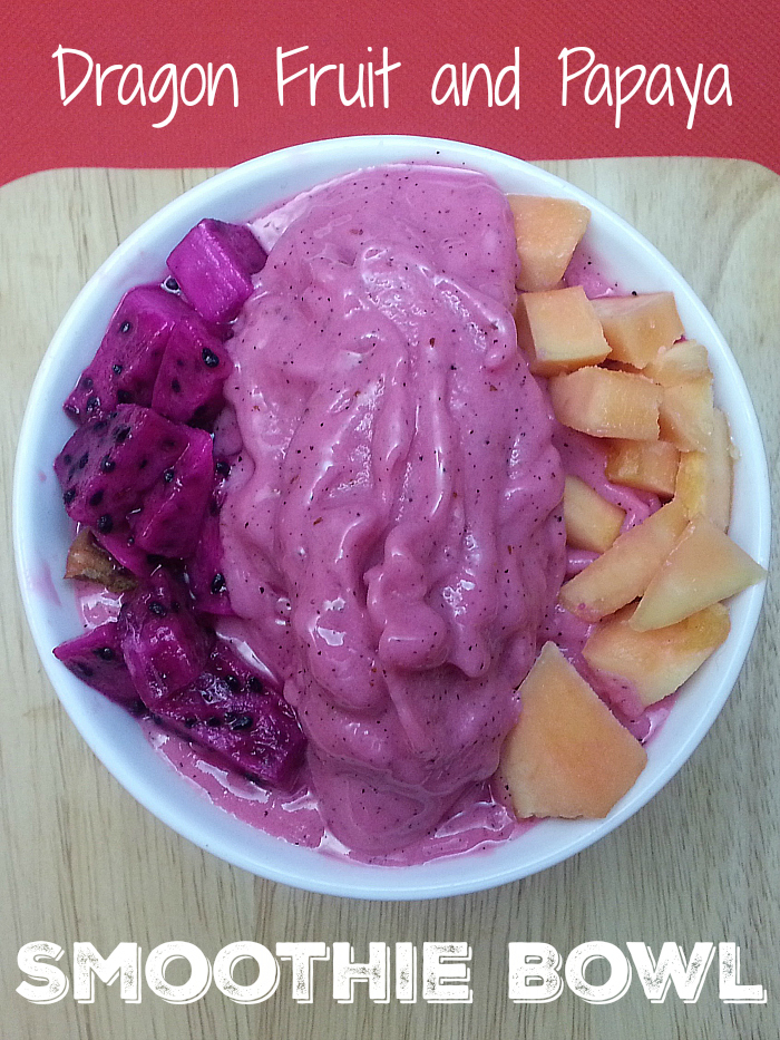 Dragon Fruit Papaya Smoothie Bowl Recipe