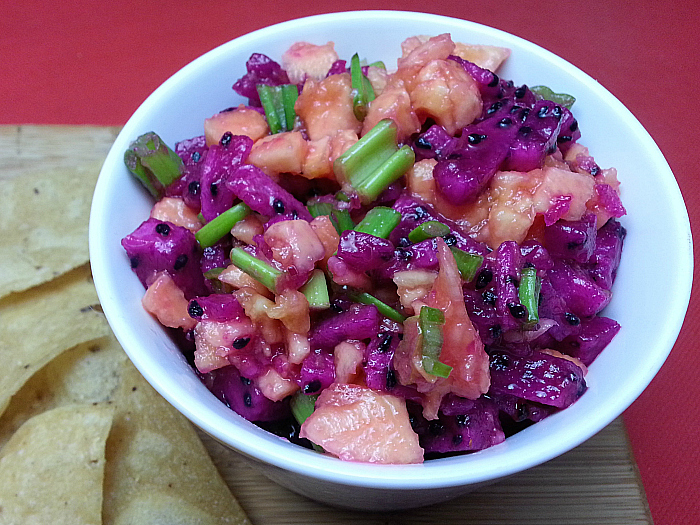 Dragon Fruit and Papaya Salsa