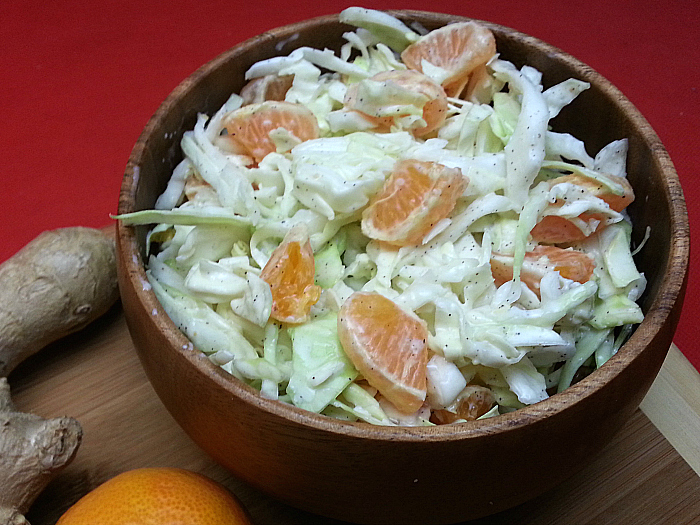 Greek Yogurt Tangerine Coleslaw