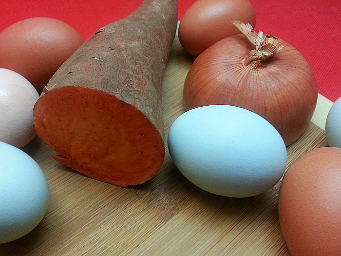 Sweet Potato Eggs 