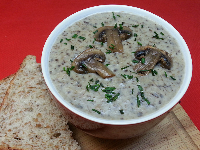 Vegetarian Cream of Mushroom Soup