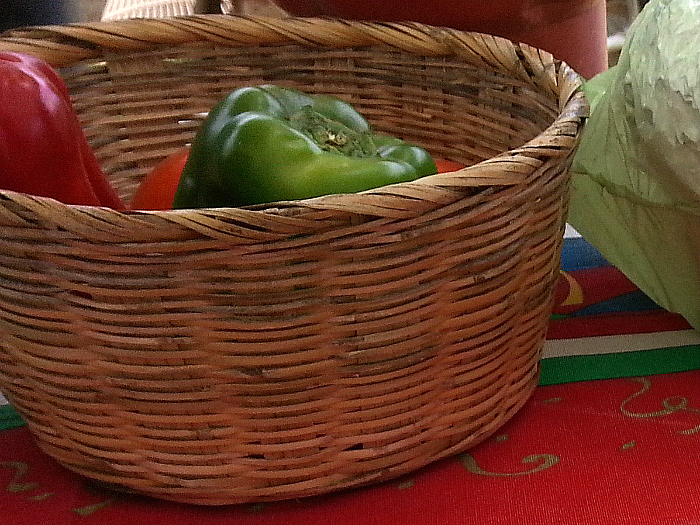 Basket for making Homemade Panela Cheese in Jalisco, Mexico