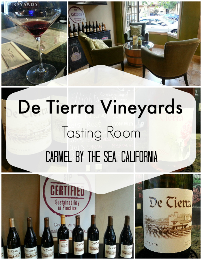 De Tierra Vineyards Tasting Room in Carmel by The Sea