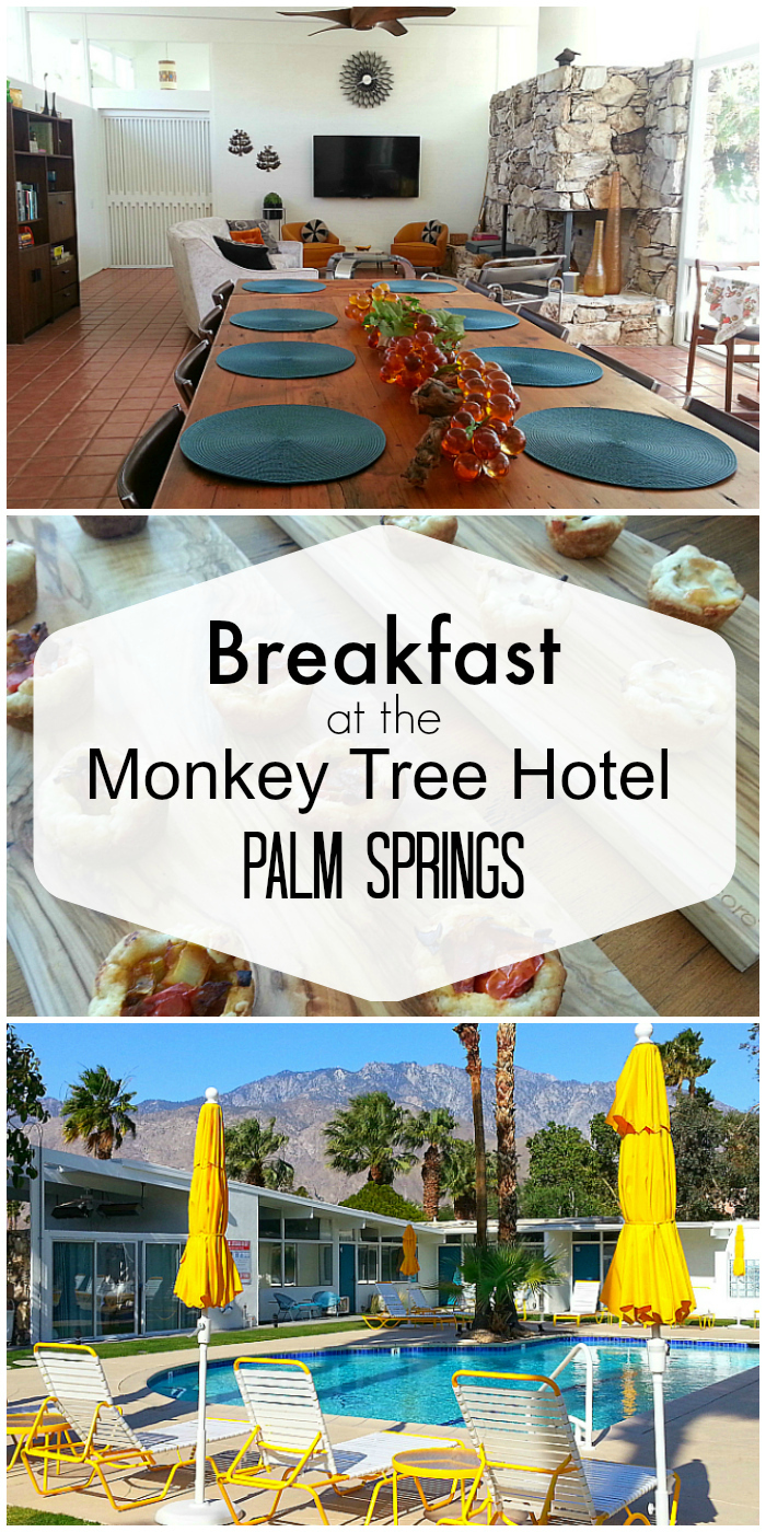 Monkey Tree Hotel Breakfast in Palm Springs