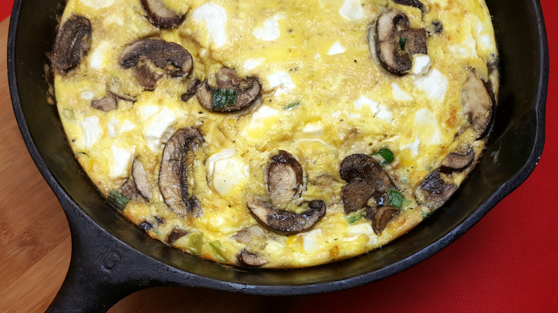 Cast Iron Skillet Mushroom Frittata