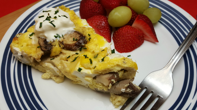 Cast Iron Skillet Mushroom Frittata