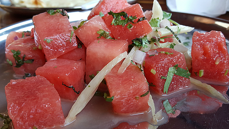 Watermelong Chaat at Adya Fresh Indian Flavors - Anaheim Packing House