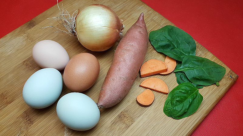 Sweet Potato and Spinach Frittata