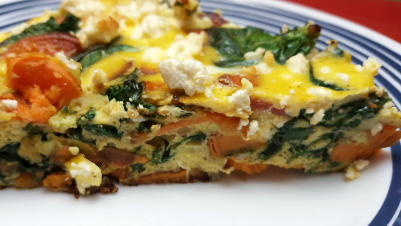 Sweet Potato and Spinach Frittata