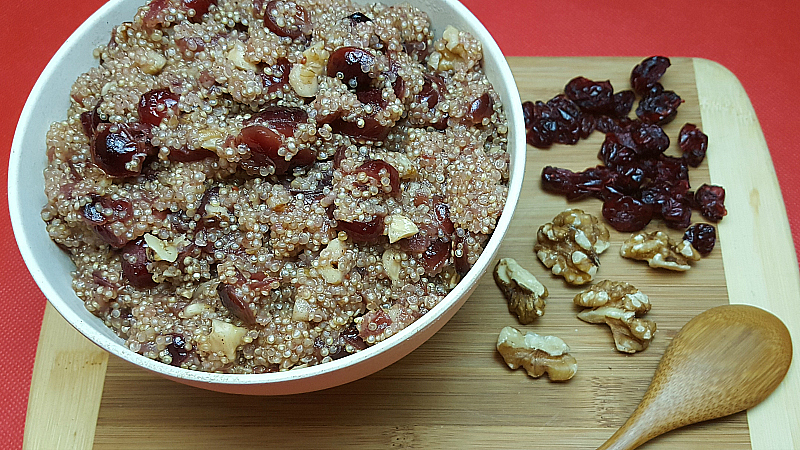 Cranberry Walnut Quinoa