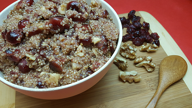 Cranberry Walnut Quinoa