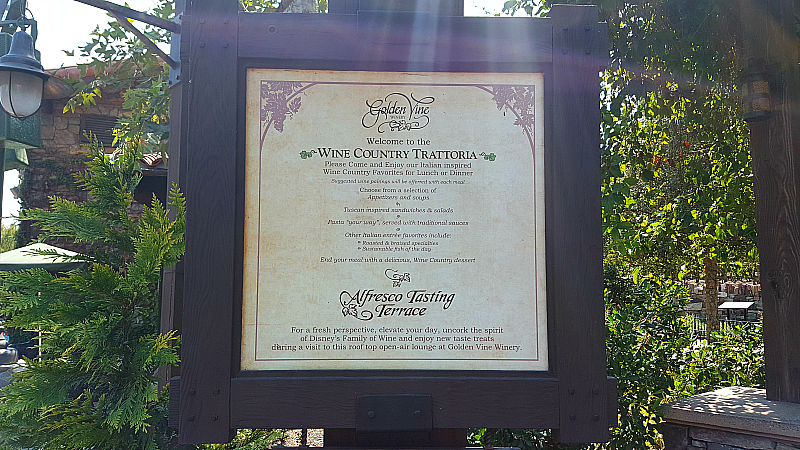 Wine Country Trattoria - Disney California Adventure Park