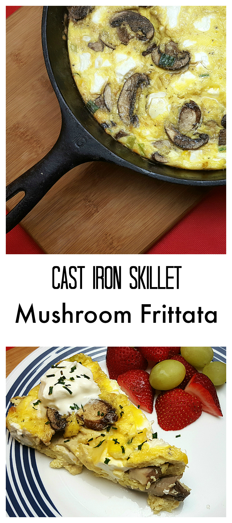 Cast Iron Skillet Mushroom Frittata Recipe