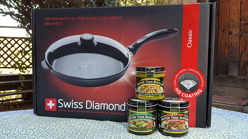 Swiss Diamond Pan and Better Than Bouillon Bases