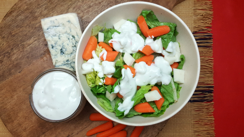 Easy Blue Cheese Dressing (No Mayo!)