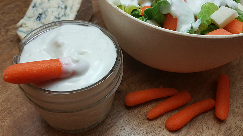 Easy Blue Cheese Dressing (No Mayo!)