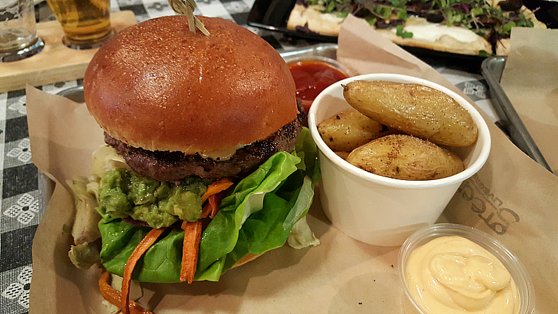 Bison Burger at Green2Go - Brea, California