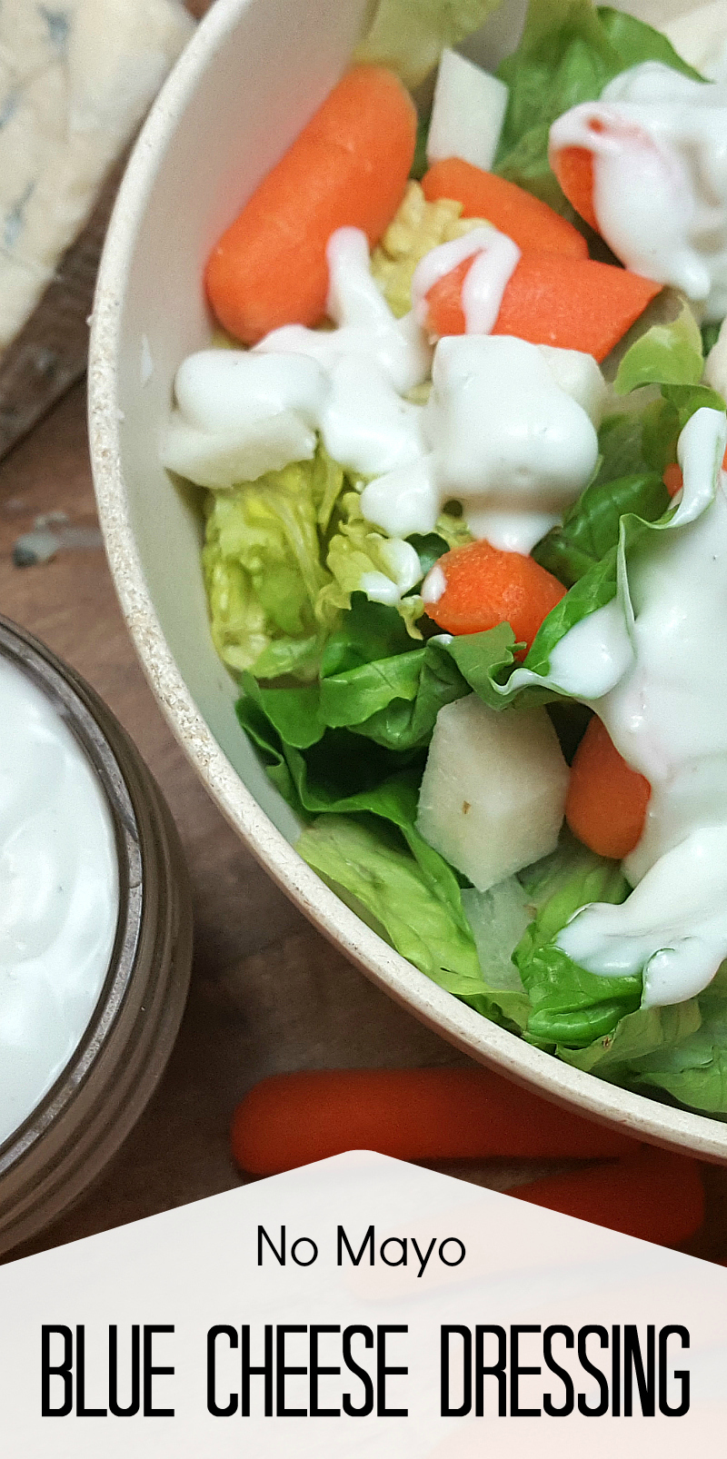 Easy Blue Cheese Dressing Recipe (No Mayo!)