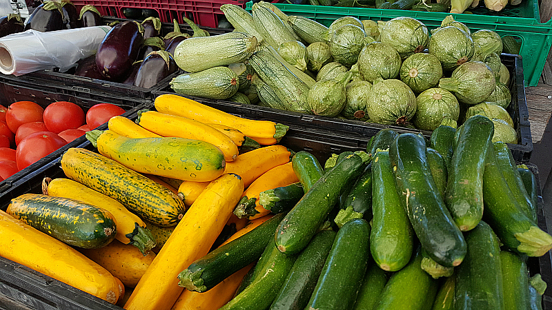 Veggies at SoCo Farmer's Market - Costa Mesa, California