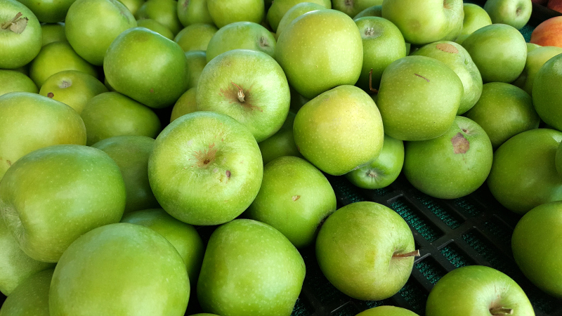 Green Apples at SoCo Farmer's Market - Costa Mesa, California