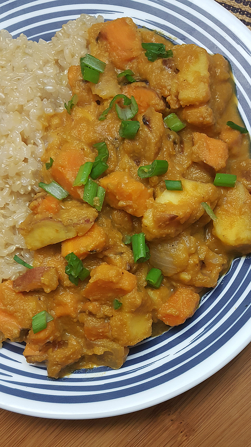 Pumpkin and Sweet Potatoes with Brown Rice Recipe