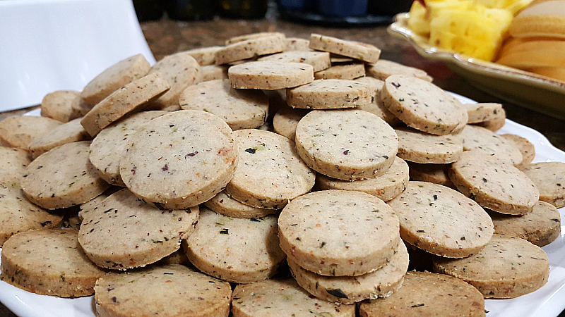 Rosemary Parmesan Savory Cookies