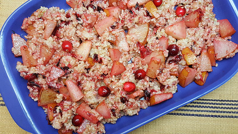 Cranberry Pear Fried Rice